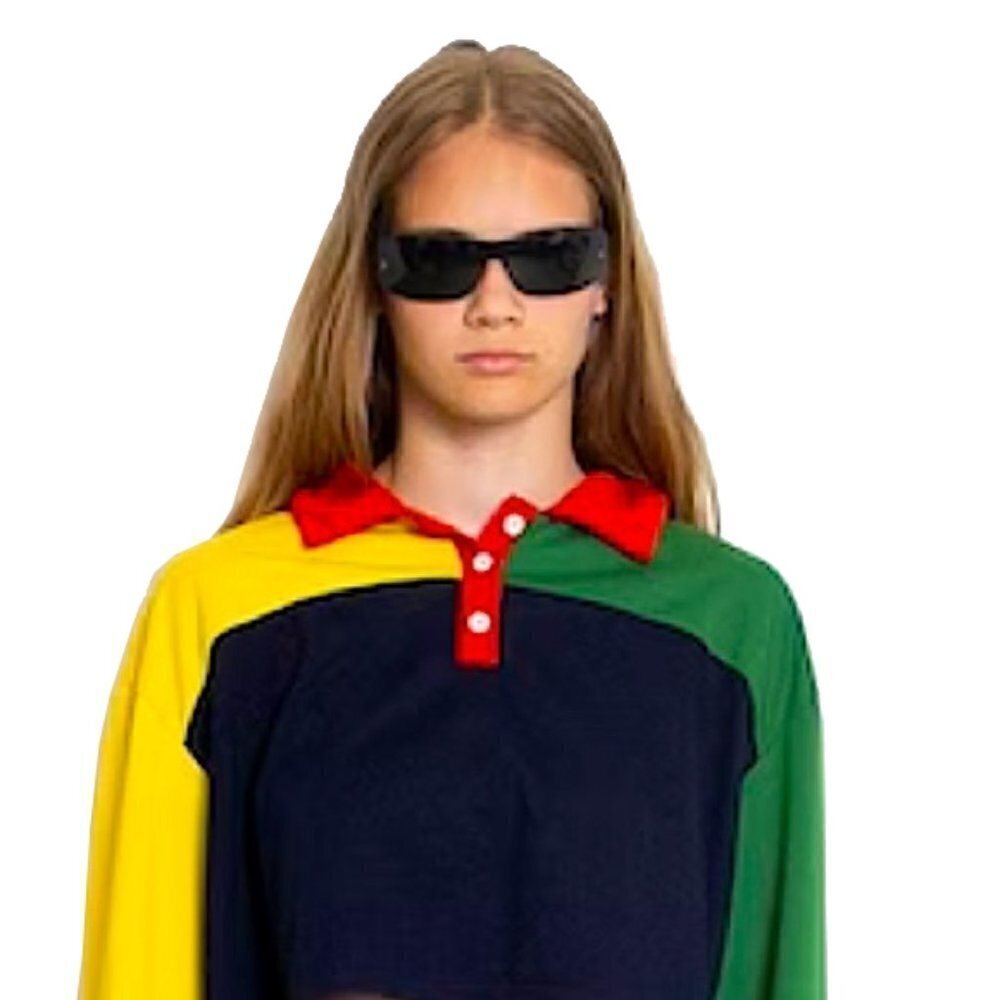 ❤️ 🆕 SHEIN Rainbow Color Block Pullover Shirt Size M